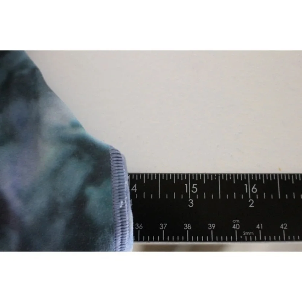Athleta Girl Tie Dye Longline Sports Bra Crop Top Blue‎ Green Girls S